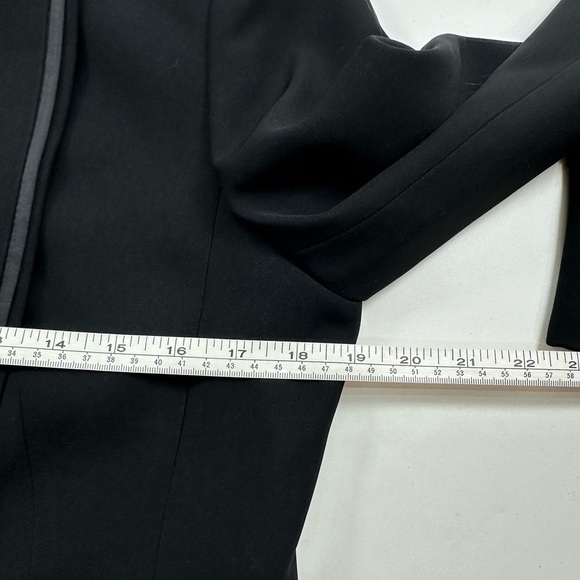 NWT Anne Klein Black Notch Neck Lined Blazer Size 10 - Picture 7 of 10